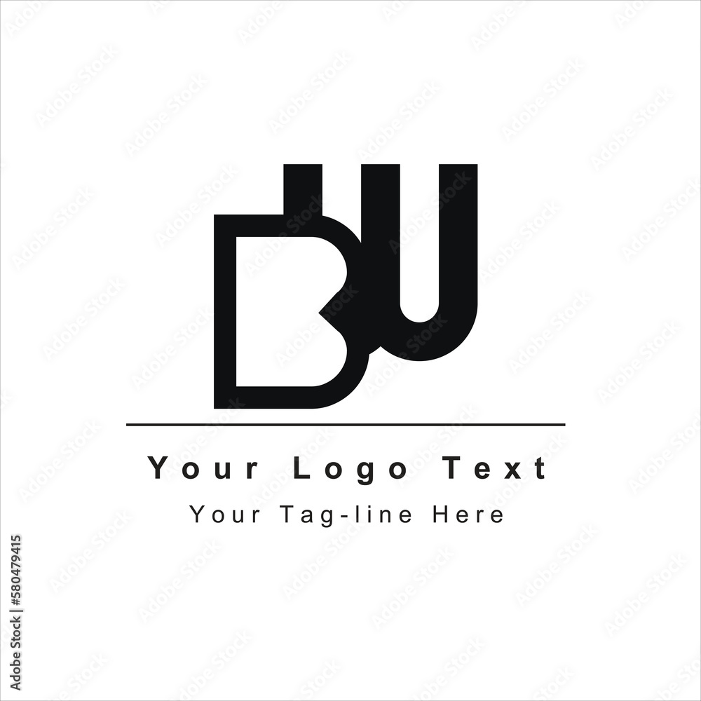 BW WB initial based Alphabet icon logo BW WB initial based Alphabet icon logo