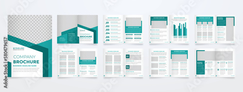 minimalist brochure template with modern concept and minimalist layout use for business profile and product catalog
