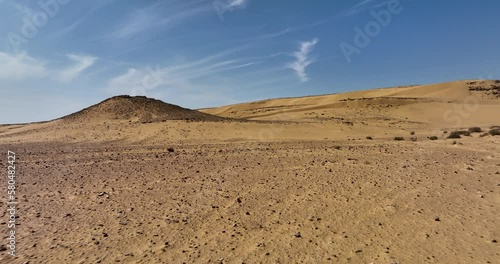 Aerial footage of Kasuy Dunes In the Southern Negev and Arava region. Amazing golden sand dunes. Filmed in C4K Apple ProRes 422 HQ