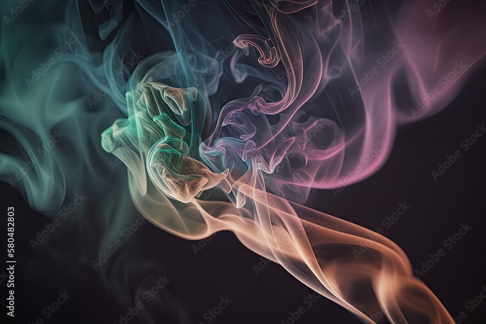 Abstract digital colorful rgb smoke. AI generative Abstract digital colorful rgb smoke. AI generative