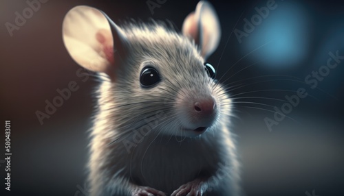 a mouse in the grass generative ai