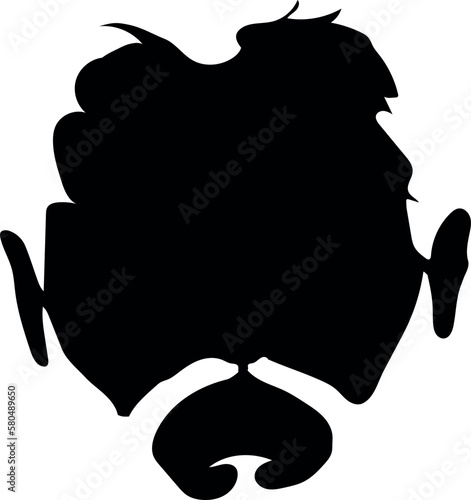 Foto silhouette men face Jon Snow game of Thrones