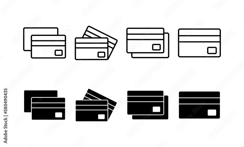 Credit card icon vector for web and mobile app. Credit card payment sign and symbol Credit card icon vector for web and mobile app. Credit card payment sign and symbol