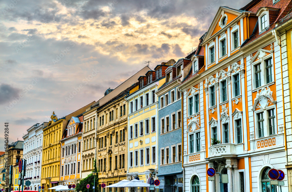 Architecture of the old town of Goerlitz in Germany