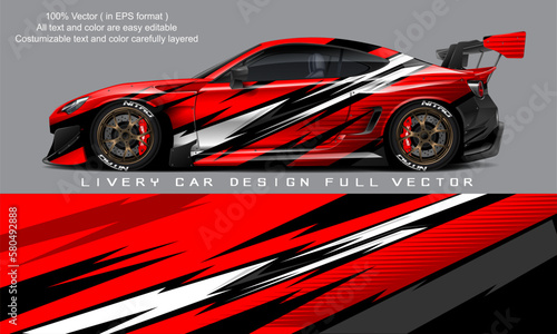 car livery graphic vector. abstract grunge background design for vehicle vinyl wrap and car branding
