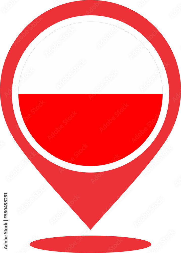 Pin mark location of Poland 2023031146 Pin mark location of Poland 2023031146