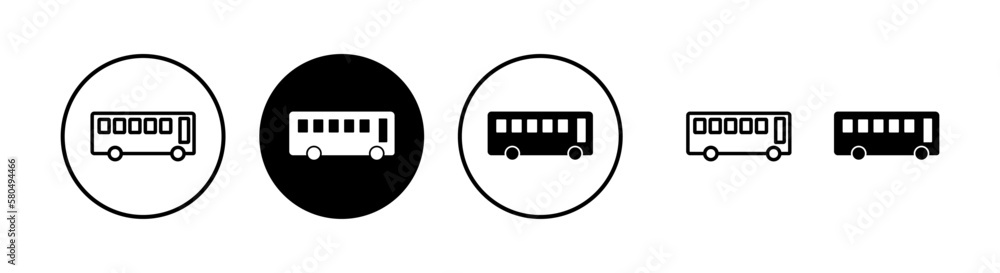 Bus icon vector illustration. bus sign and symbol. transport symbol Bus icon vector illustration. bus sign and symbol. transport symbol