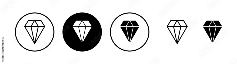 Diamond icon vector illustration. diamond gems sign and symbol Diamond icon vector illustration. diamond gems sign and symbol