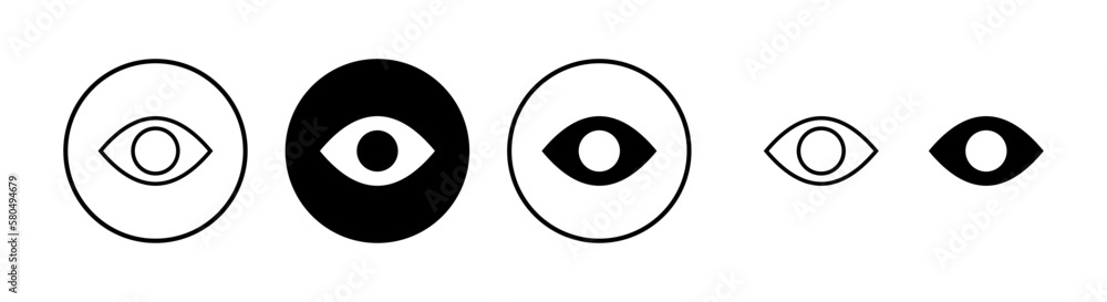 Eye icon vector illustration. Eye sign and symbol. Look and Vision icon. Eye icon vector illustration. Eye sign and symbol. Look and Vision icon.