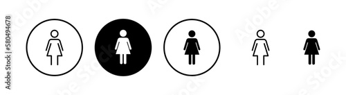 Female icon vector illustration. woman sign and symbol