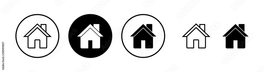 Home icon vector illustration. House sign and symbol Home icon vector illustration. House sign and symbol