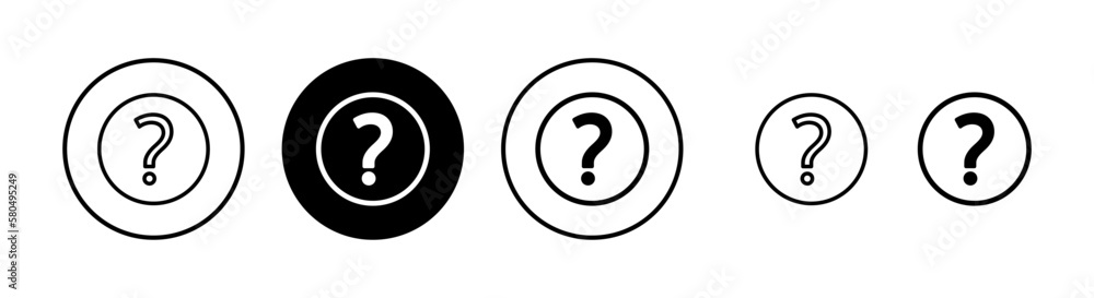 Question icon vector illustration. question mark sign and symbol Question icon vector illustration. question mark sign and symbol