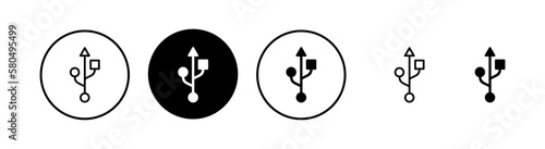 Usb icon vector illustration. Flash disk sign and symbol. flash drive sign.