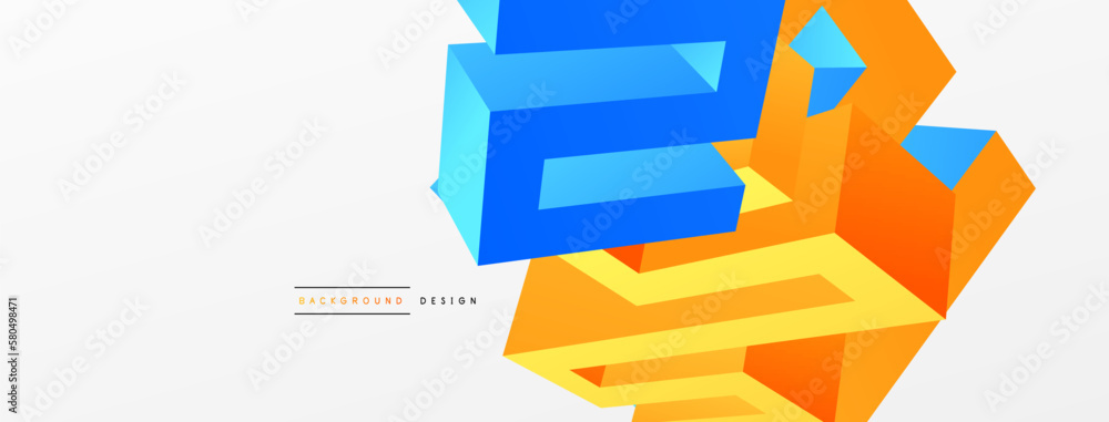 3d line geometric creative abstract background. Trendy techno business template for wallpaper, banner, background or landing 3d line geometric creative abstract background. Trendy techno business template for wallpaper, banner, background or landing
