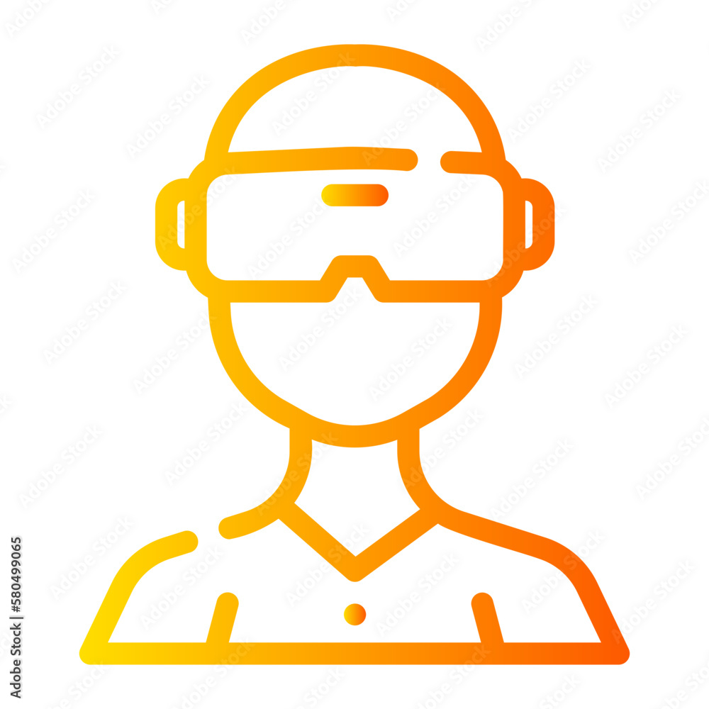 Vr gradient icon Vr gradient icon