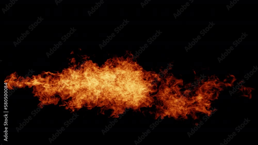 Flame thrower blowing on alpha background Flame thrower blowing on alpha background