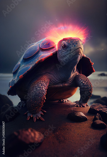 The mysterious turtle in Chinese mythology.