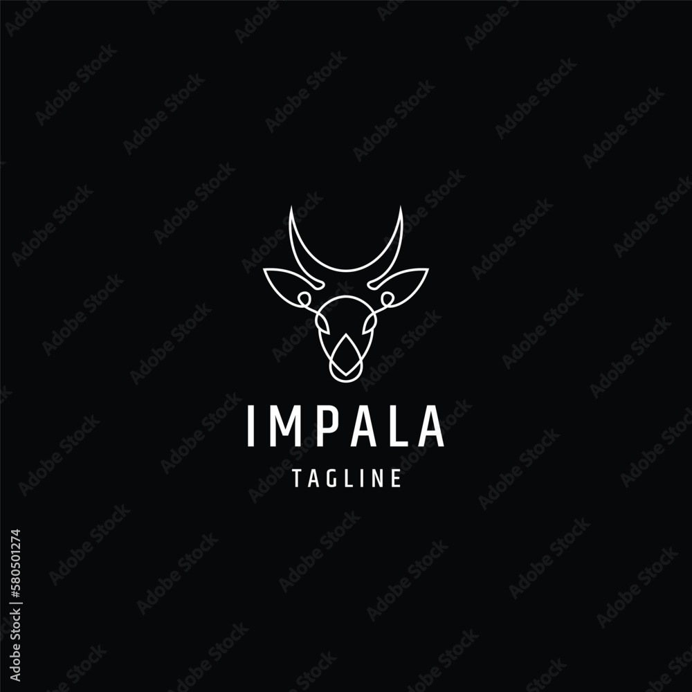 Impala logo design vector illustration Impala logo design vector illustration