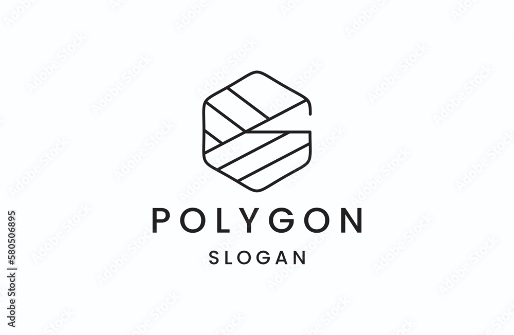 Fototapeta premium Letter G Vector Polygon Logo icon. Colorful Abstract Design template element logo icon