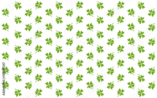 An abstract vector illustration of a clover leaf as a background for Saint Patrick   s day