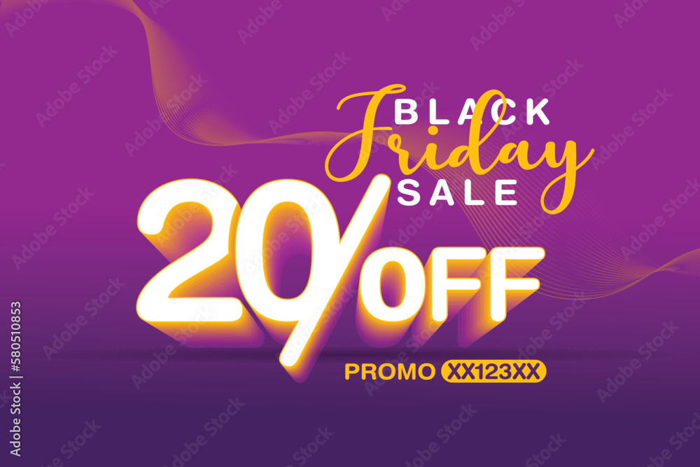 black friday sale 20 percent off sale tags for sale promotion and discounts, promo code vibrant colors