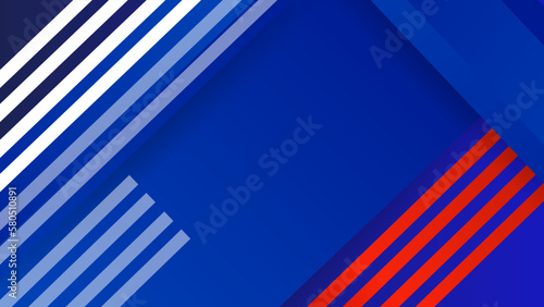 Abstract blue white and red background design