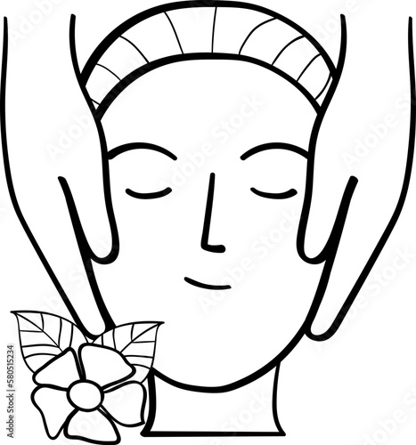 Beauty treatment spa icon