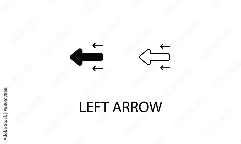 Left arrow double icon design stock illustration Left arrow double icon design stock illustration