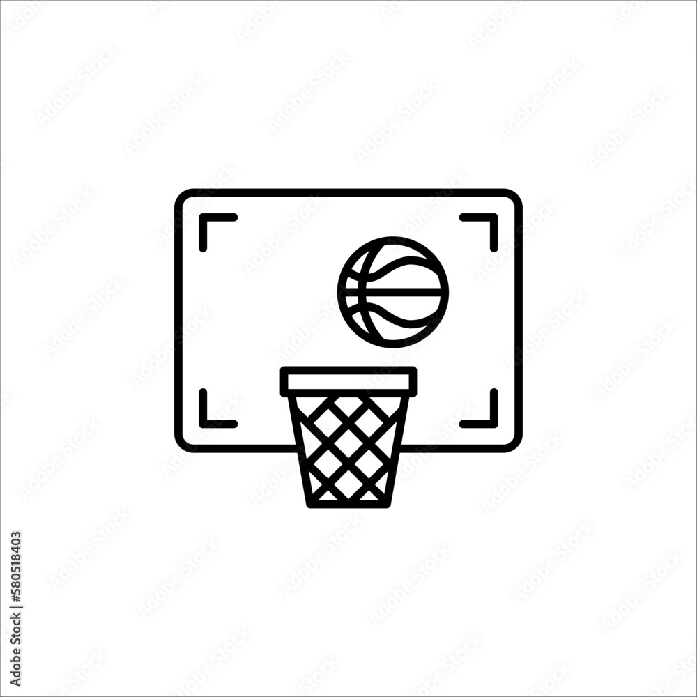 basketball icon, basketball icon vector, in trendy flat style isolated on white background. EPS 10
