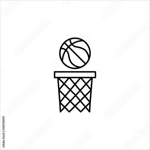 basketball icon, basketball icon vector, in trendy flat style isolated on white background. EPS 10