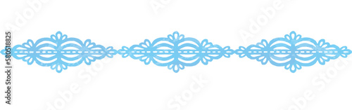 アンティークなレース風のシームレス・ライン素材。水彩風、ベクター素材