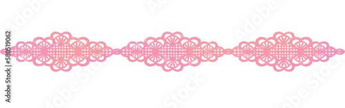 アンティークなレース風のシームレス・ライン素材。水彩風、ベクター素材