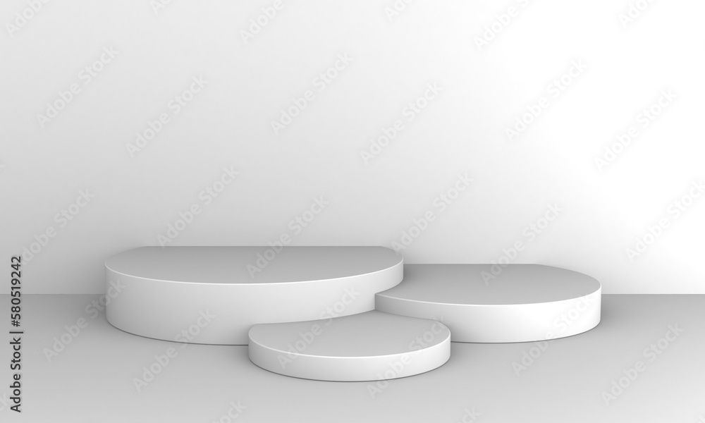white podium on a white background white podium on a white background