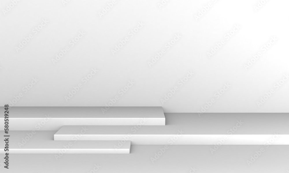Obraz premium empty shelf for exhibit in the wall