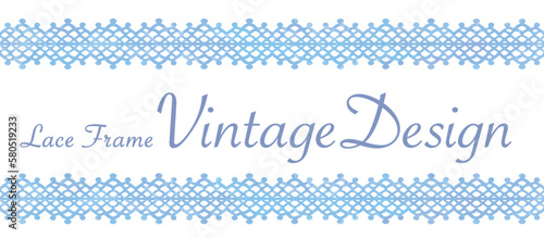 アンティークなレース素材を使ったデザイン。水彩風、ベクター素材