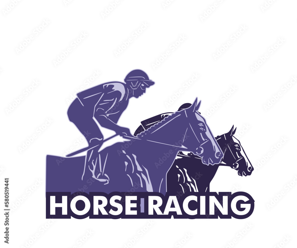 THE JOCKEY AND HORSE RACE LOGO, silhouette of a man ridding strong horse vector illustrations THE JOCKEY AND HORSE RACE LOGO, silhouette of a man ridding strong horse vector illustrations