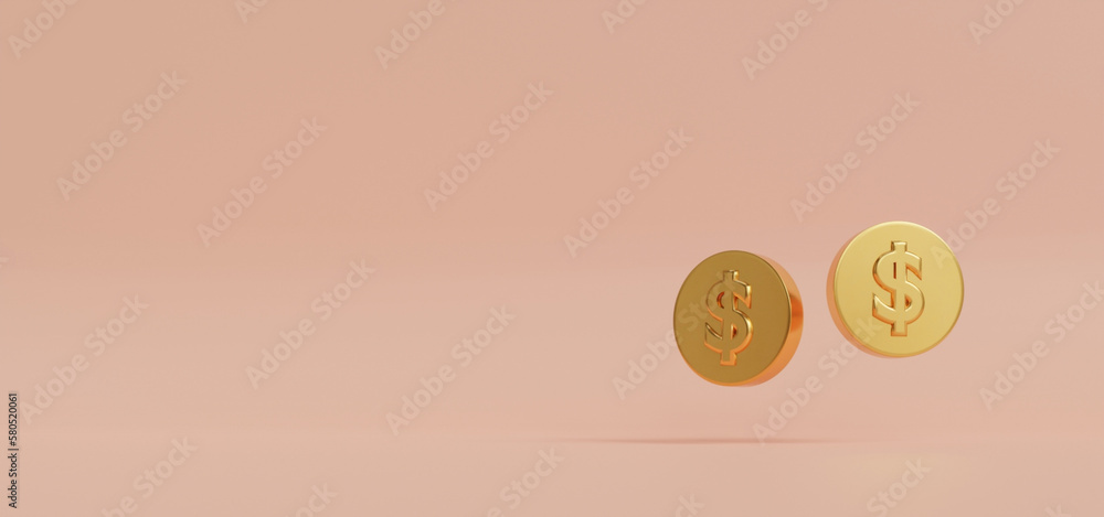 3D render Set of golden coin in different shape isolated on white background. Symbol of gold and wealth 3D rendering 3D render Set of golden coin in different shape isolated on white background. Symbol of gold and wealth 3D rendering