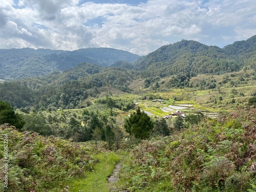 Beautiful landscape of hills and valley at Ziro valley Arunachal pradesh