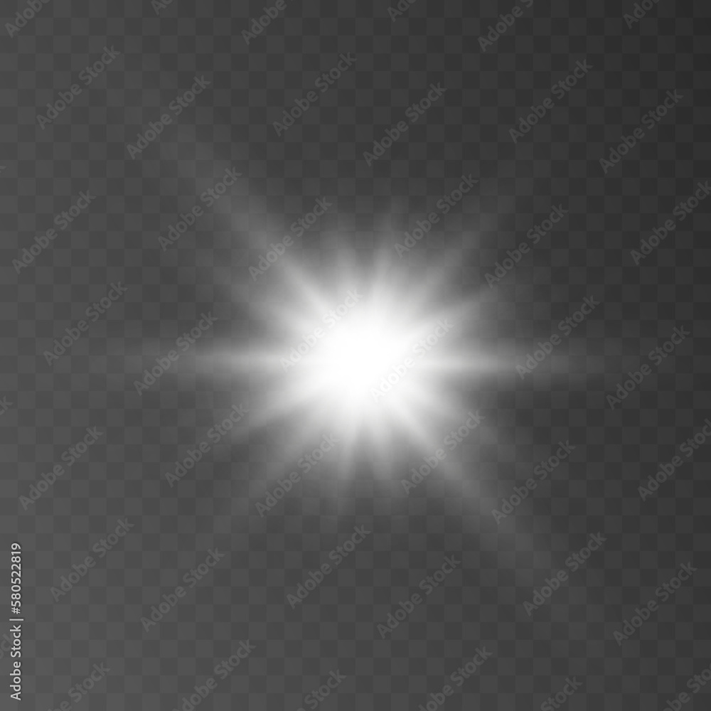 Abstract sun glare translucent glow with a special light effect. Vector blur in the movement of glowing highlights. Sun. Light effect png