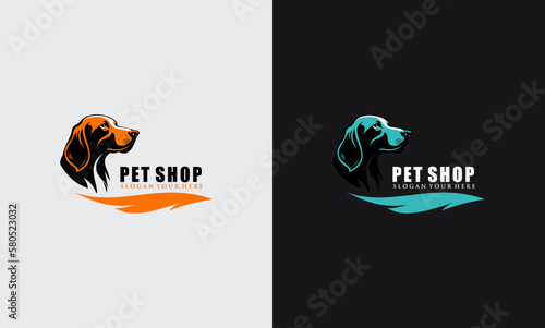 pet shop concept design dog logo