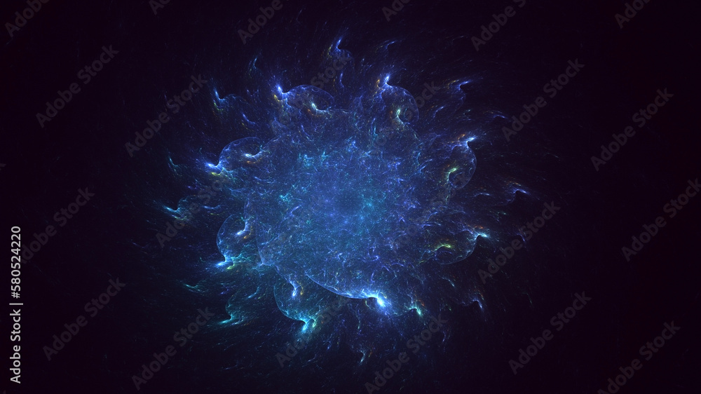 3D rendering abstract colorful fractal light background 3D rendering abstract colorful fractal light background