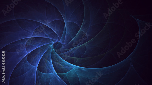 3D rendering abstract colorful fractal light background