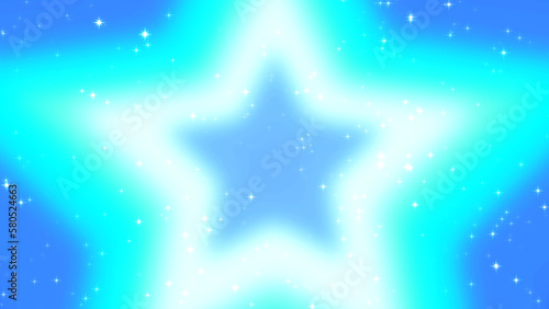 Obraz na płótnie Abstract star holographic blurred glowing pastel gradient background w salonie
