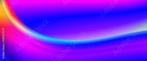 Vector image of colorful light trails with motion blur effect, long time exposure. Isolated on background. web design, webpages, banners, landing page. event, celebration concept Web banner. Wide