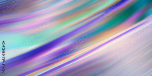 Fototapeta Naklejka Na Ścianę i Meble -  Beautiful wallpaper background Close crop view of beautiful iridescent holographic blur