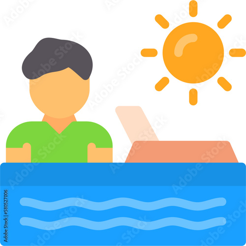 Sunbathing Icon