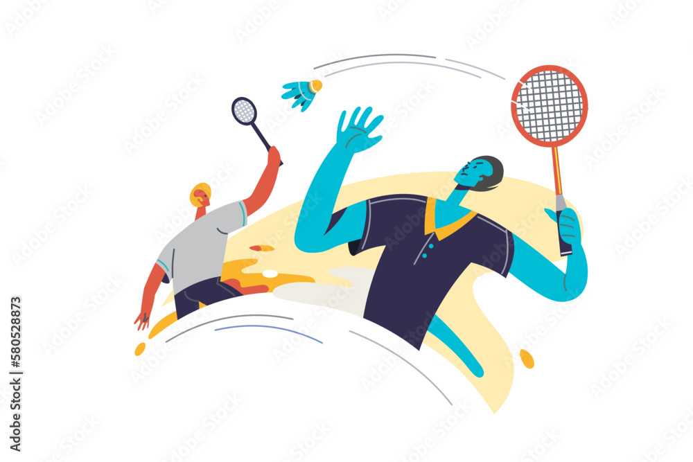 Badminton Event Graphic Badminton Event Graphic