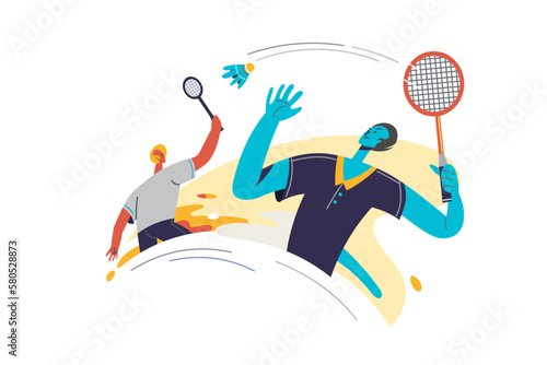 Badminton Event Graphic