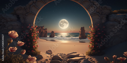 Portal on beach