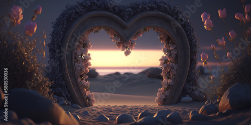 Heart-shaped portal